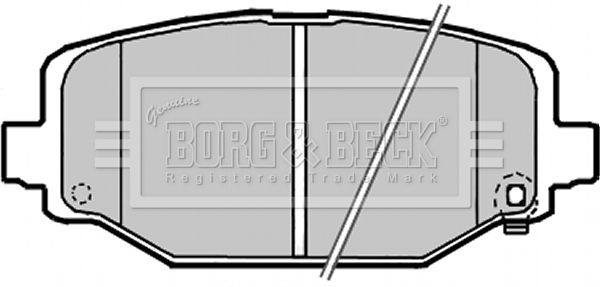 BORG & BECK Piduriklotsi komplekt,ketaspidur BBP2341